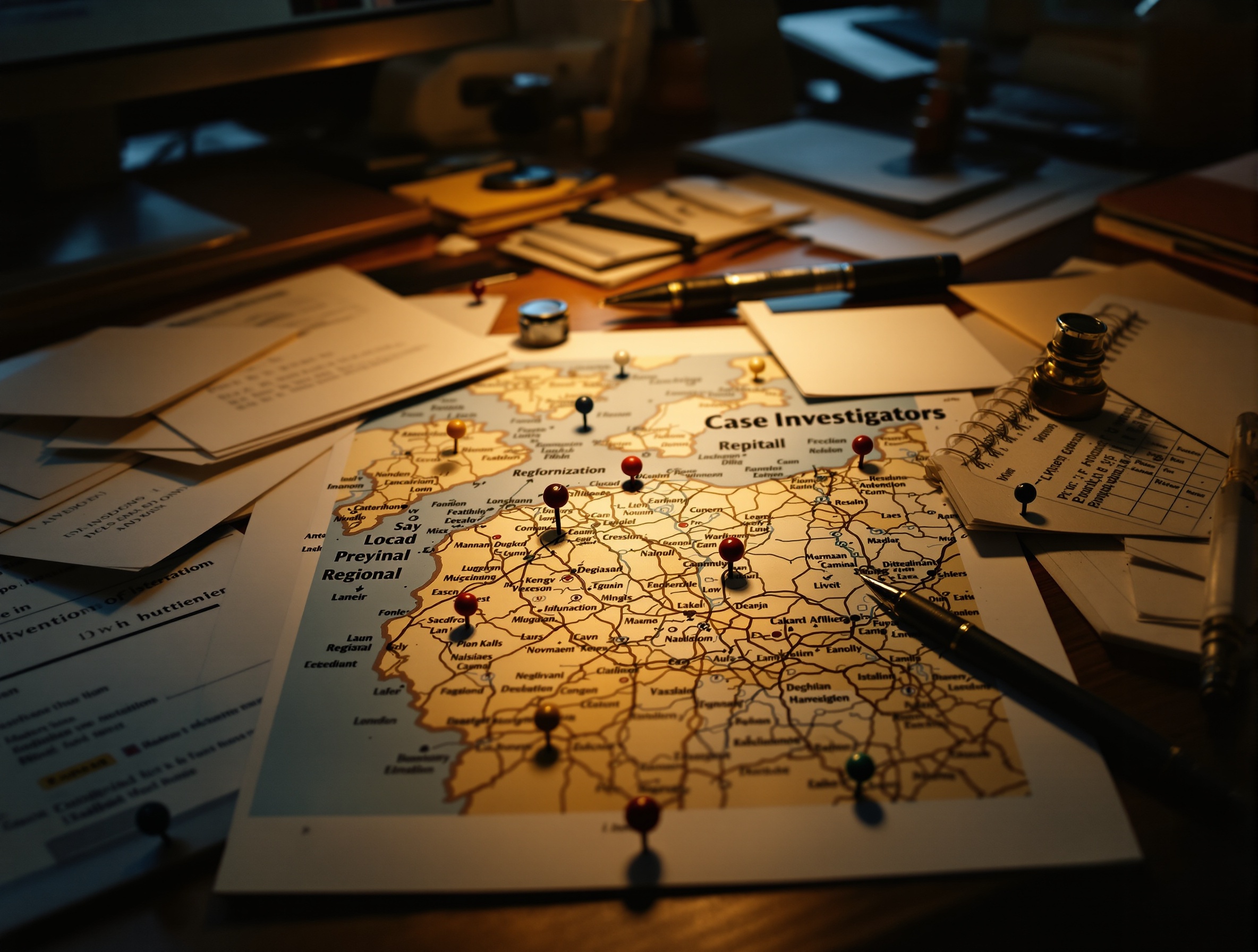 Private investigator reviewing a custodial interference case