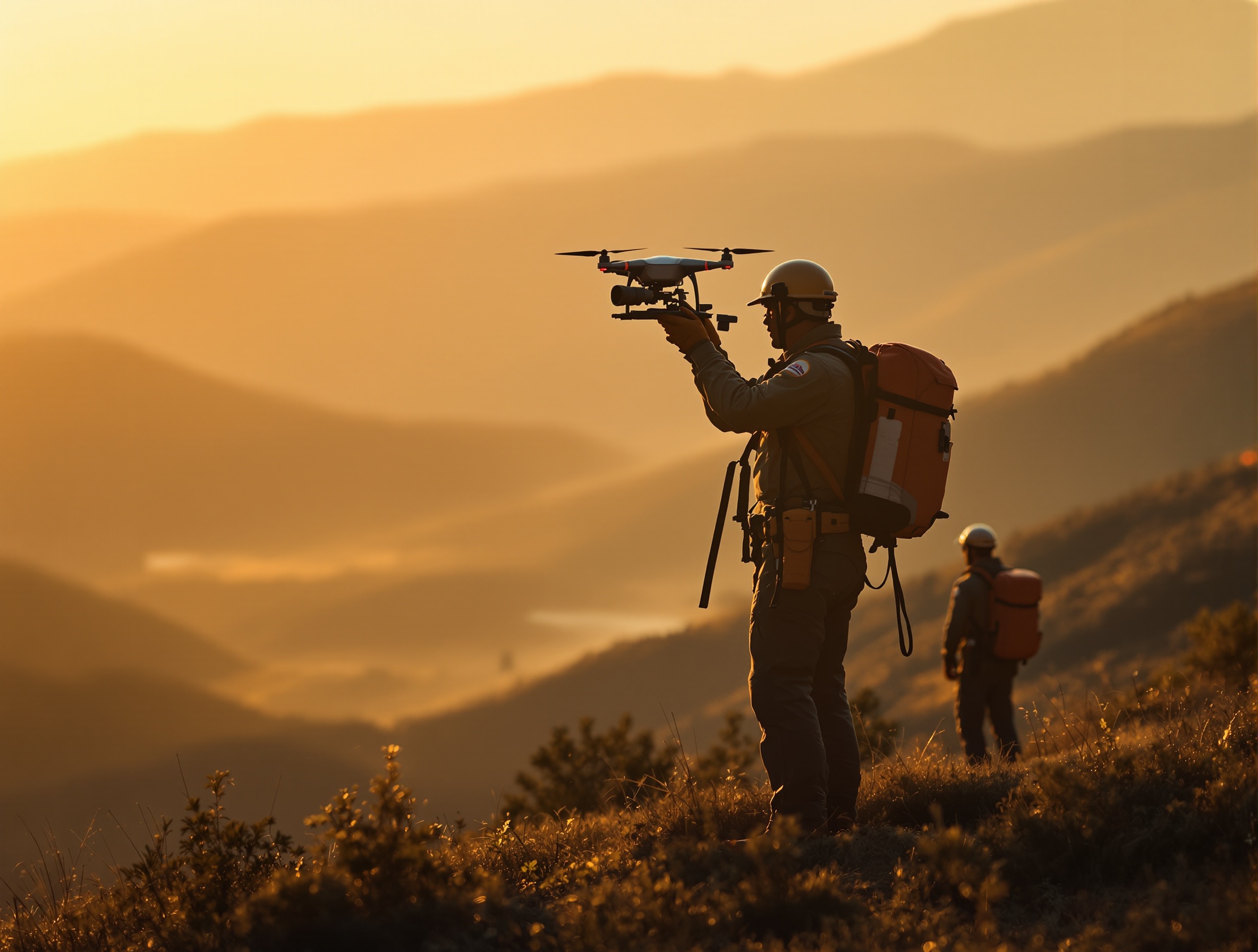 Search and rescue operations with drone support